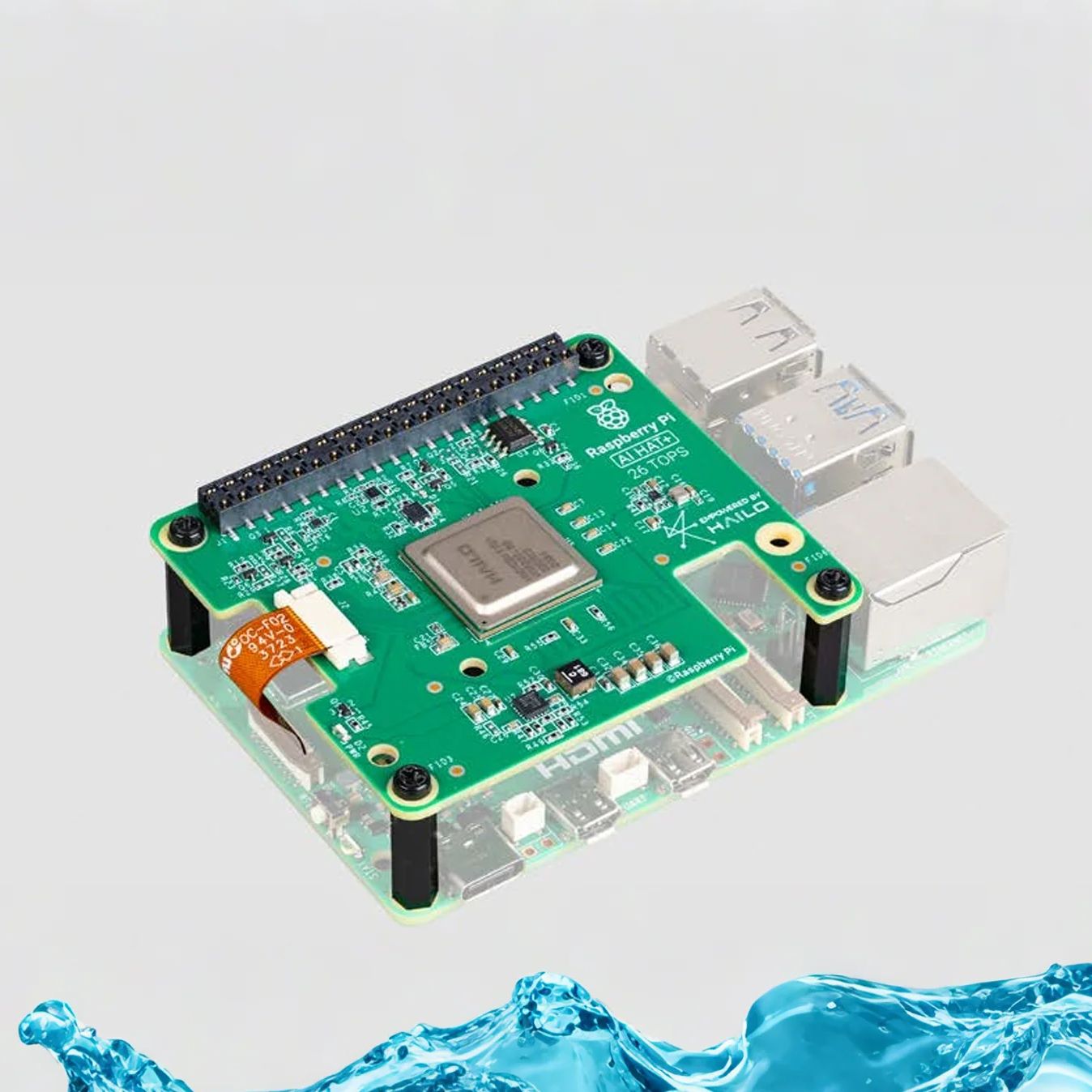 Raspberry Pi Ai Kit Hailo-8L - Raspberry Pi Al HAT+ Dilengkapi Akselerator