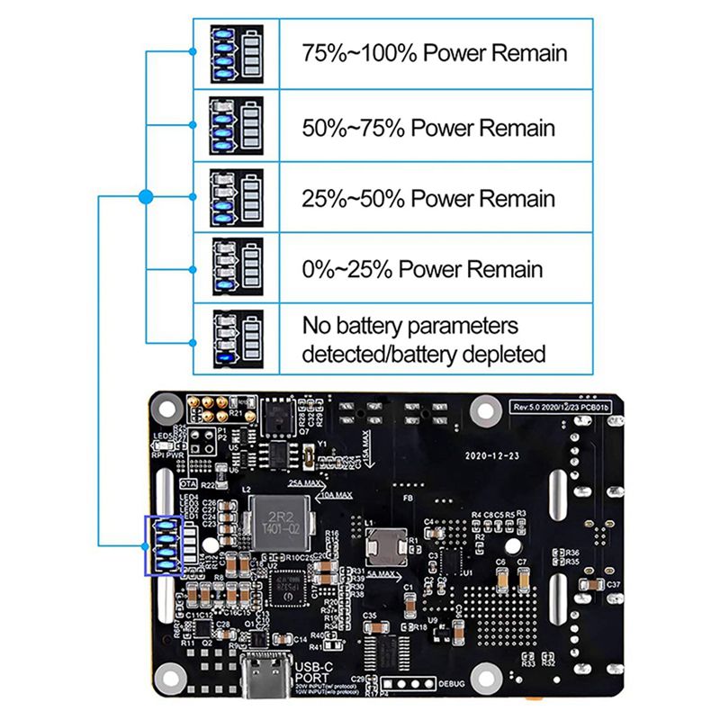 AA08-2X Untuk Raspberry Pi 4 U - Raspberry Pi Uninterrupted Power Supply Ups 18650 ulasan dan harga